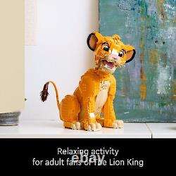 LEGO Disney Jeune Simba Le Roi Lion, Figurine Animale Collectionnable à Construire