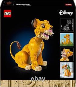 LEGO Disney Jeune Simba Le Roi Lion, Figurine Animale Collectionnable à Construire