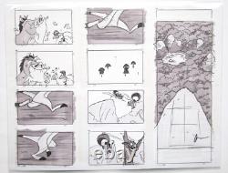 LION KING 2000's Walt Disney HISTOIRE DE PRODUCTION ORIGINALE STORYBOARD dessin CEL PAGE