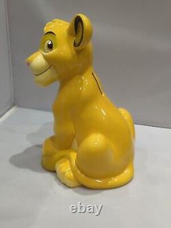 La Banque Cochon en Céramique VGC DISNEY CHINE LE ROI LION SIMBA / H25cm L 16cm