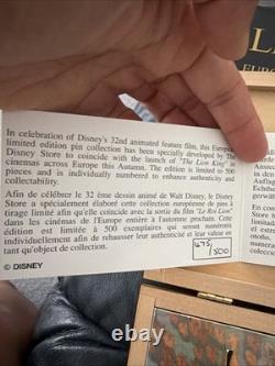La collection d’épingles en édition limitée européenne du Roi Lion