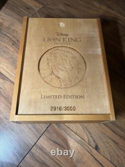 La trilogie Le Roi Lion en coffret en bois Blu-ray