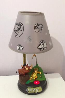 Lampe Roi Lion Simba Timon & Pumbaa Sons Animés Disney Rétro (Lire la description)