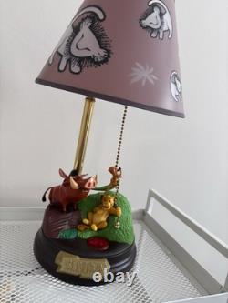 Lampe chantante animée vintage Disney Le Roi Lion, fonctionnelle, avec boîte d’origine