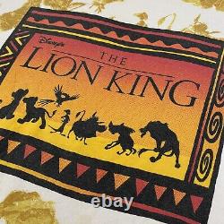 Le Lion King 90's Disney Single Stitch Graphic Print T-shirt Vintage Hommes XL