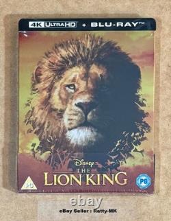Le Roi Lion (1994 & 2019) Steelbooks 4K + Blu-ray exclusifs au Royaume-Uni, neufs et sous blister