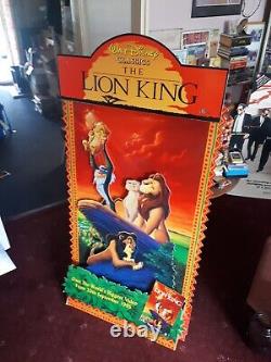 Le Roi Lion 1996 Disney Original Standee Promo Display Vidéo Magasin