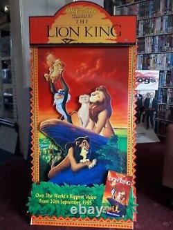 Le Roi Lion 1996 Disney Original Standee Promo Display Vidéo Magasin