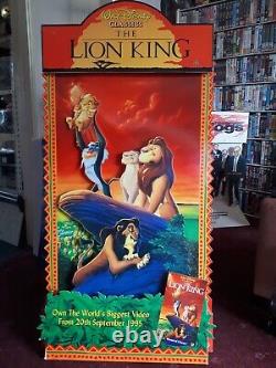 Le Roi Lion 1996 Disney Original Standee Promo Display Vidéo Magasin