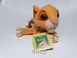 Le Roi Lion 2 de Disney: La fierté de Simba 1998 Mattel Kiara Peluche Beanie Neuve avec Étiquette