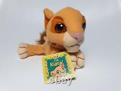 Le Roi Lion 2 de Disney: La fierté de Simba 1998 Mattel Kiara Peluche Beanie Neuve avec Étiquette