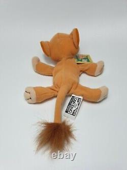 Le Roi Lion 2 de Disney: La fierté de Simba 1998 Mattel Kiara Peluche Beanie Neuve avec Étiquette