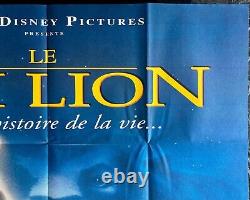 Le Roi Lion Affiche Originale du Grand Film Français de Noël Disney 1994