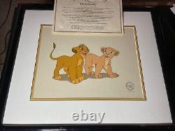 Le Roi Lion Animation Cel Sérigraphie édition limitée, art des studios Walt Disney