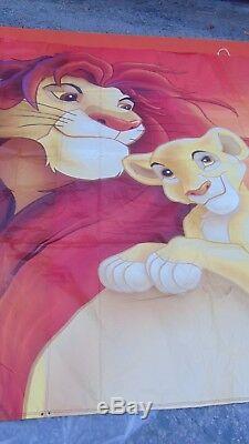 Le Roi Lion, Bannière De La Fierté De Disney Simba, Article De Promotion 10 Pieds Sur 24 Pieds, Rare
