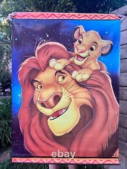 Le Roi Lion - Bannière en vinyle rétro double face Disney 1995