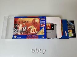 Le Roi Lion Boîte & Complet Pour Super Nintendo Snes V. Rare Classique Bleu Vgc