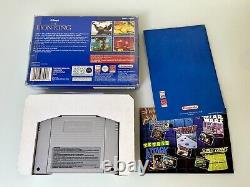 Le Roi Lion Boîte & Complet Pour Super Nintendo Snes V. Rare Classique Bleu Vgc