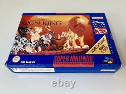 Le Roi Lion Boîte & Complet Pour Super Nintendo Snes V. Rare Classique Bleu Vgc