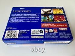 Le Roi Lion Boîte & Complet Pour Super Nintendo Snes V. Rare Classique Bleu Vgc