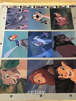 Le Roi Lion / Cartes en feuille d'aluminium non coupées de Disney 1991