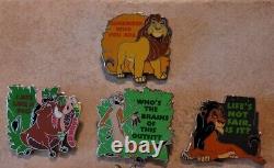 Le Roi Lion : Ensemble de broches COMPLET pour le 25e anniversaire