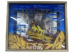 Le Roi Lion HTF Possible Cast Piece Walt Disney Miroir Encadré Gravé