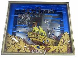 Le Roi Lion HTF Possible Cast Piece Walt Disney Miroir Encadré Gravé