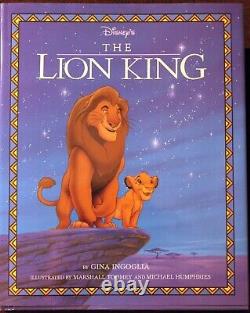 Le Roi Lion Livre Signé Disney 1994 Artistes Marshall Toomey Michael Humphries