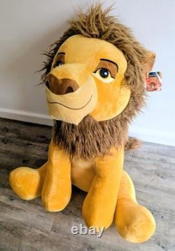 Le Roi Lion Mufasa 30e anniversaire peluche rare de 85 cm neuve avec étiquette