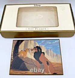 Le Roi Lion Plaque du Mauvais Oncle #26/500 Walt Disney 1994 Rare LE Collectionnable