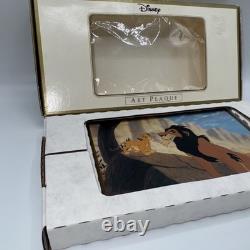 Le Roi Lion Plaque du Mauvais Oncle #26/500 Walt Disney 1994 Rare LE Collectionnable