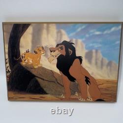 Le Roi Lion Plaque du Mauvais Oncle #26/500 Walt Disney 1994 Rare LE Collectionnable
