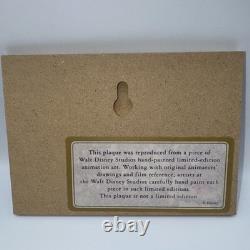 Le Roi Lion Plaque du Mauvais Oncle #26/500 Walt Disney 1994 Rare LE Collectionnable