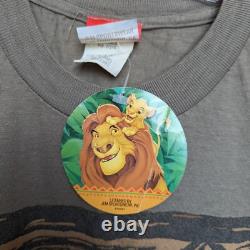 Le Roi Lion Simba T-shirt vintage promotionnel du film, couture simple, neuf avec étiquettes, DS, Disney 1994