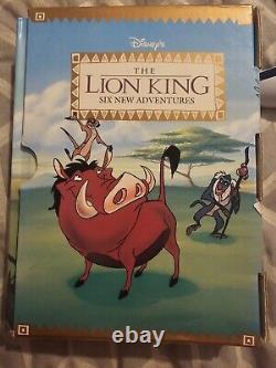 Le Roi Lion - Six Nouvelles Aventures 1994 Coffret Livre Relié Grolier Rare