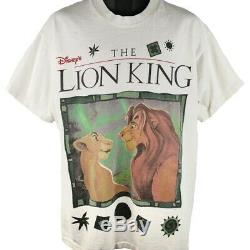 Le Roi Lion T-shirt 90s Vintage Simba Et Nala Disney Jerry Leigh Taille XL