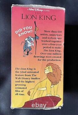 Le Roi Lion Tasse en plastique de la série Vintage Disney Burger King Collector 1994