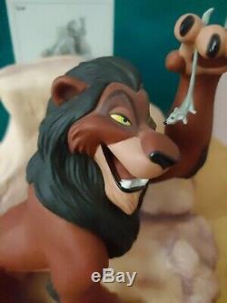 Le Roi Lion Wdcc Disney Scar La Vie Est Injuste, Est-il # 2060 Avec Boîte Et Coa