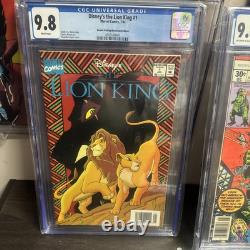 Le Roi Lion de Disney #1 Cgc 9.8 (rare 2ème impression en kiosque) 1994