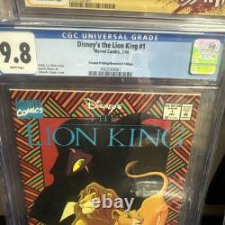 Le Roi Lion de Disney #1 Cgc 9.8 (rare 2ème impression en kiosque) 1994