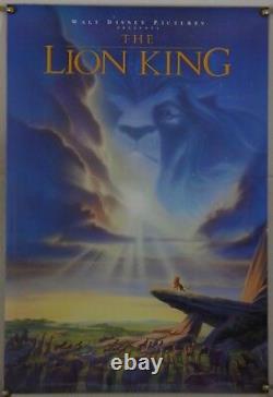 Le Roi Lion de Disney Affiche de film originale roulée en un seul exemplaire (1994)