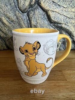Le Roi Lion de Disney Simba, Tasse à esquisse, Tasse à café classique, Rare. Nouveau