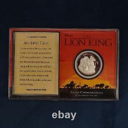 Le Roi Lion de Disney et Pocahontas : Rondes commémoratives en argent fin de 25g chacune. Livraison gratuite aux États-Unis.
