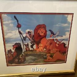 Le Roi Lion de Walt Disney Animation Familiale Sérigraphie Rugueuse Arts Royaux Américains 1997