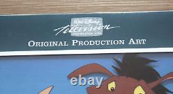 Le Roi Lion's Timon et Pumbaa Disney Production Télévisée Animation Cello Rare