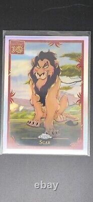 Les Réfracteurs Disney Topps Chrome 2024 THE LION KING 30 INSERT SCAR