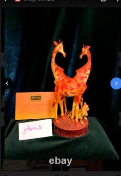 Lion King 25ème Anniversaire Figurine Disney Le 650 Sculpture Coa & Box Girafe