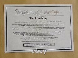 Lion King Cast Of Personnages 1994 Framed Disney Sericel Ltd 5000 Mufasa & More