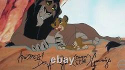 Lion King Disney Cel Scheming Scar Hand Signé Andreas Deja Sericel Jim Cummings